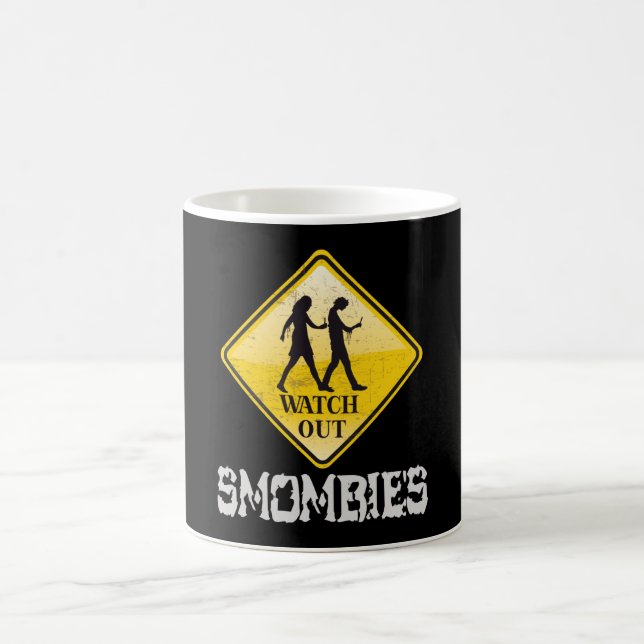 Caneca De Café Cuidado com os Smombies (Centro)