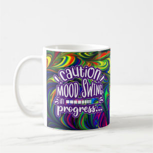 Caneca De Café Cuidado! Mudança de humor em andamento - Mug engr