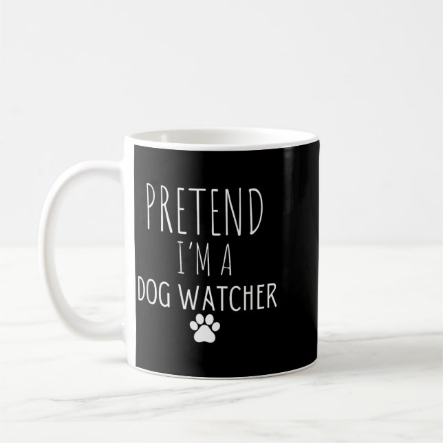Caneca De Café Cuidador de Cães de Halloween de Mentirinha (Esquerda)