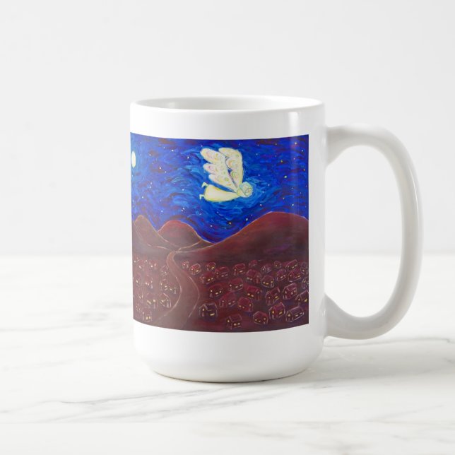 Caneca De Café Cuidados com a Alma Anjo Pintura Canja (Direita)