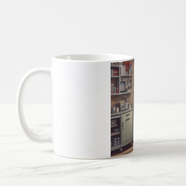 Caneca De Café Cuidados Personalizados: Um Toque de Compaixão (Esquerda)