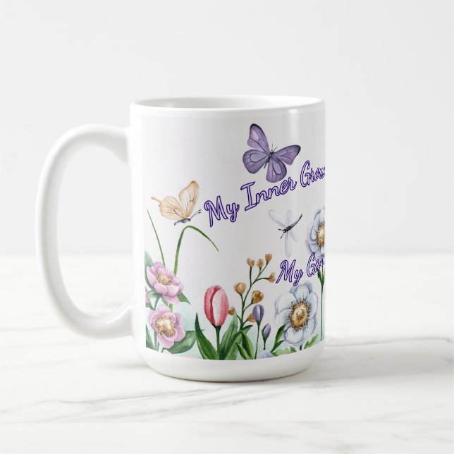 Caneca De Café Cuidando de mim, do meu crescimento interno (Esquerda)