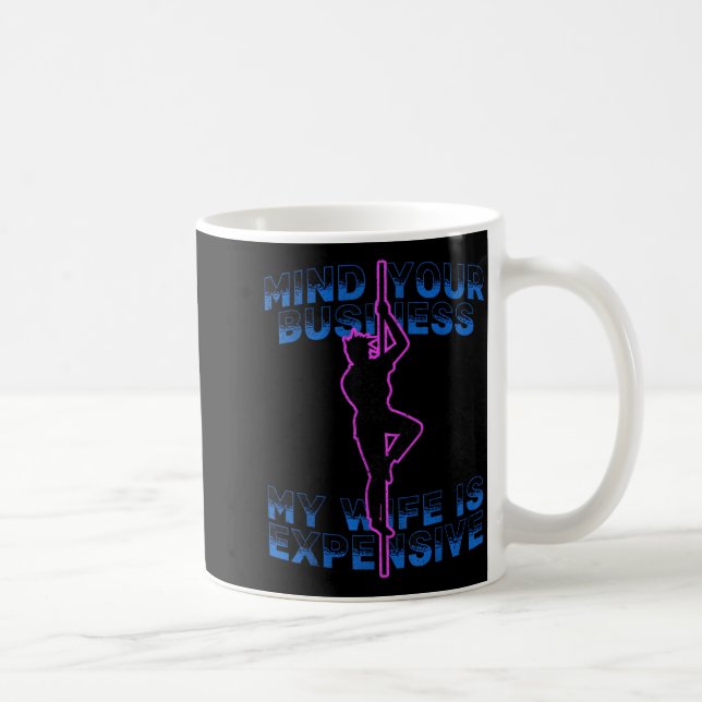 Caneca De Café Cuide da Sua Vida Minha Mulher é Cara Engraçado (Direita)
