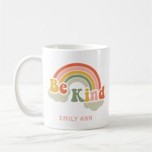 Caneca De Café Cujo nome personalizado é Gind Rainbow