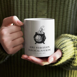 Caneca De Café Culdron Dia de as Bruxas engraçado de poção mágica