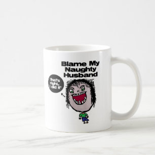 Caneca De Café Culpa Meu Marido Malvado