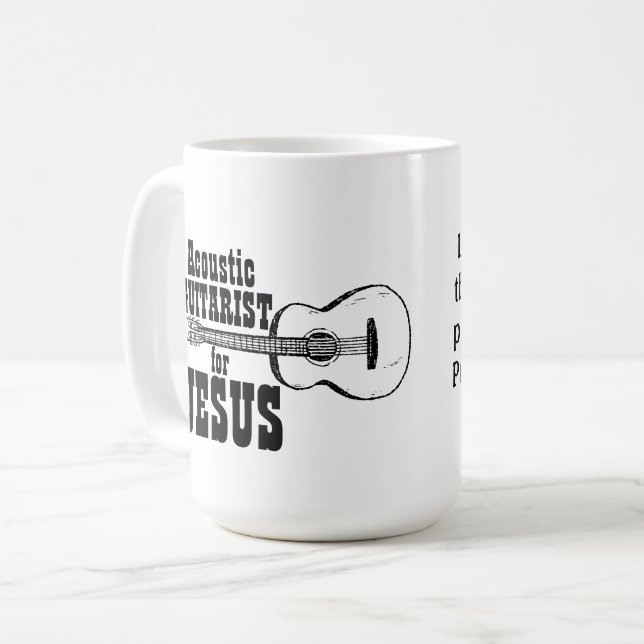 Caneca De Café Culto Equipe Mug Acústica Por Jesus (Frente Esquerda)