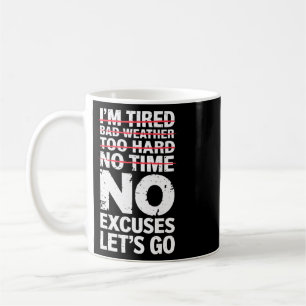 Caneca De Café Culturista Engraçado Sem Desculpas Vamos Lá Humor