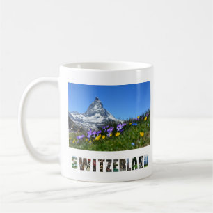 Caneca De Café Cumes do suíço da suiça de Zermatt Matterhorn