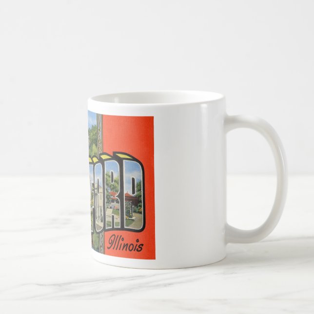 Caneca De Café Cumprimentos de Rockford Illinois (Direita)