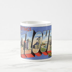 Caneca De Café Cumprimentos do poster de viagens do St.