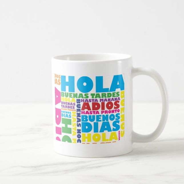 Caneca De Café Cumprimentos espanhóis (Direita)