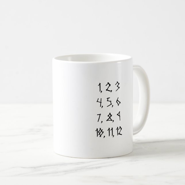 Caneca De Café Cuneiform Numerals Mug (Frente Esquerda)