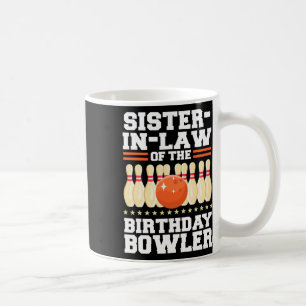 Caneca De Café cunhada da Boliche de aniversário do Bowler Bday