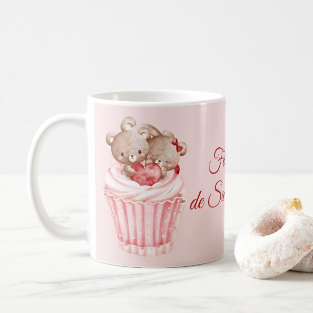 Caneca De Café Cup Coffee Mug Valentine's Day (Com Donut)