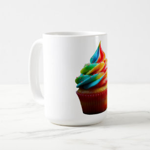 Caneca De Café Cupa de bolo de arco-íris deslumbrante do Slippery