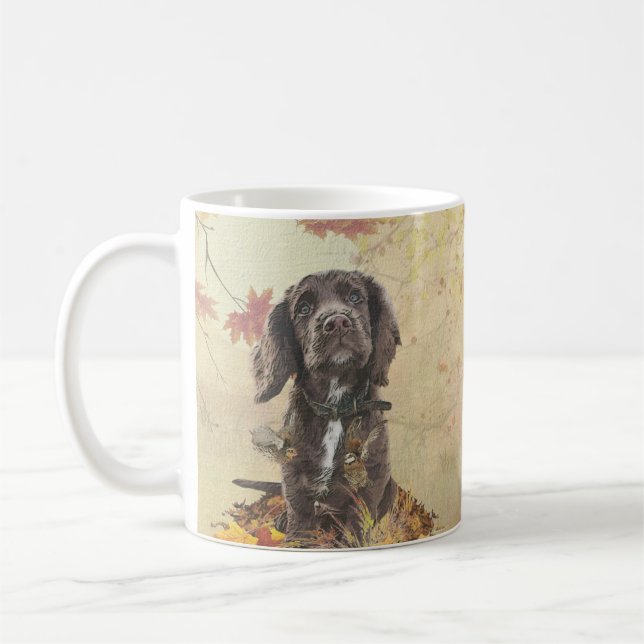 Caneca De Café Cupão de chocolate spaniel (Esquerda)