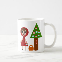 Caneca De Café Cupcake Árvore e garota