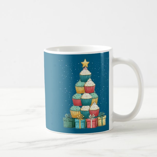 Caneca De Café Cupcake Baking Baker Christmas Tree Xmas  (Direita)