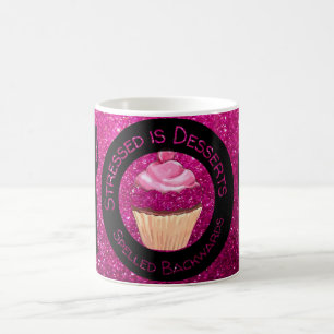 Caneca De Café Cupcake Cintilante Cintilante Falso