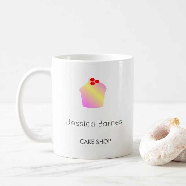 Caneca De Café Cupcake de bolso compre branco (Com Donut)