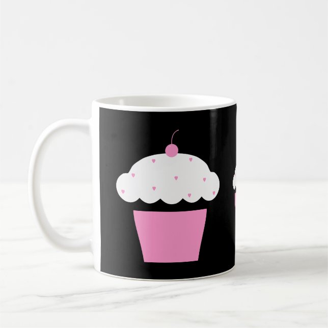 Caneca De Café cupcake de cereja (Esquerda)