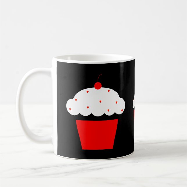 Caneca De Café cupcake de cereja (Esquerda)