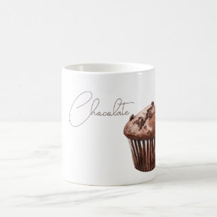 Caneca De Café Cupcake de Muffin com Gotinhas de Chocolate