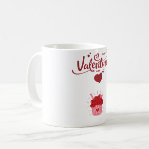 Caneca De Café cupcake feliz dia de os namorados