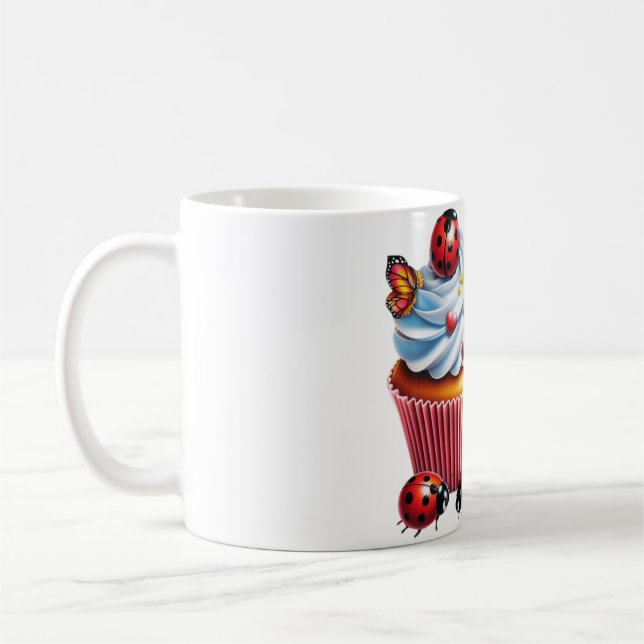 Caneca De Café Cupcake Marienkäfer (Esquerda)