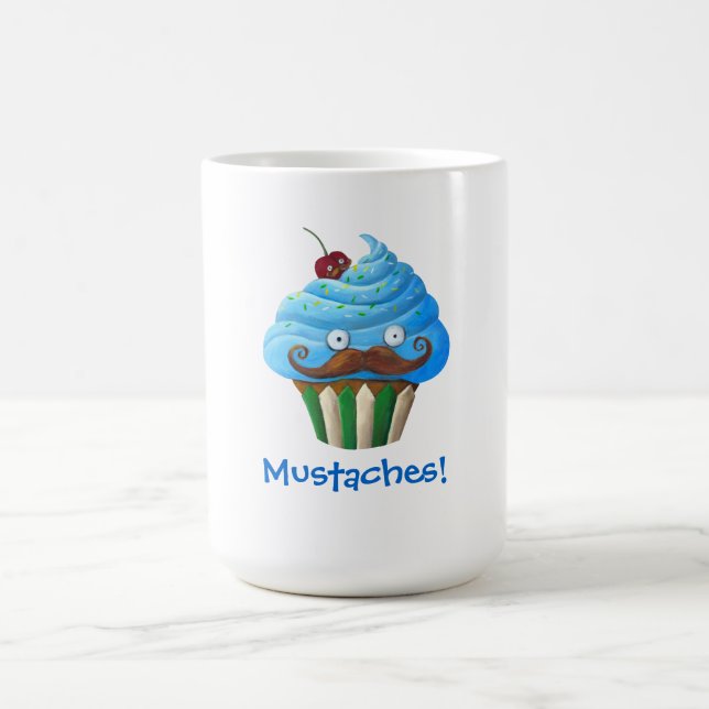 Caneca De Café Cupcake Mustached doce (Centro)