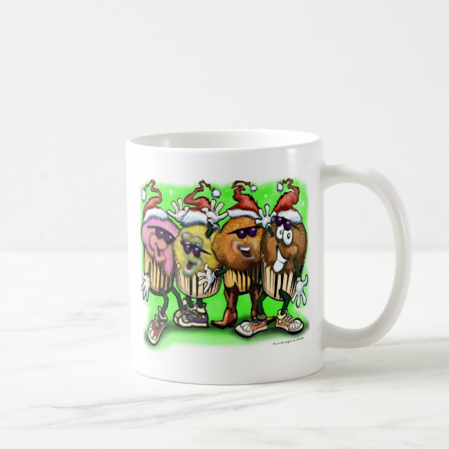 Caneca De Café Cupcake Natal (Direita)