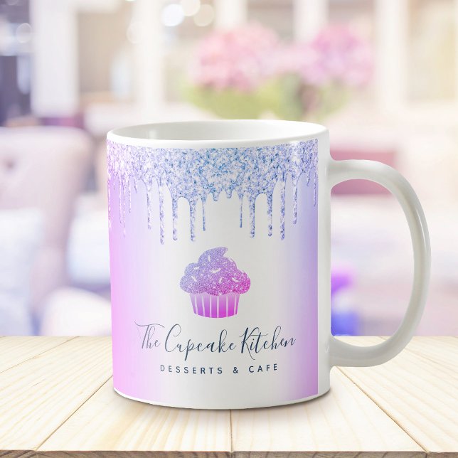 Caneca De Café Cupcake Padaria Pastelaria Chef Derramamento de Li (Criador carregado)