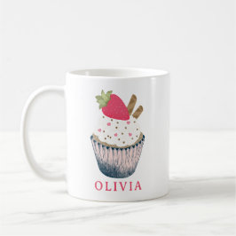 Caneca De Café Cupcake personalizado - Presente de aniversário ro
