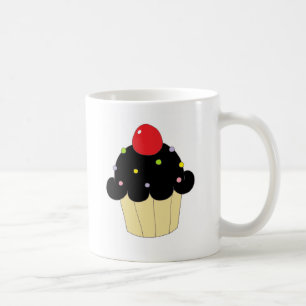Caneca De Café Cupcake preto