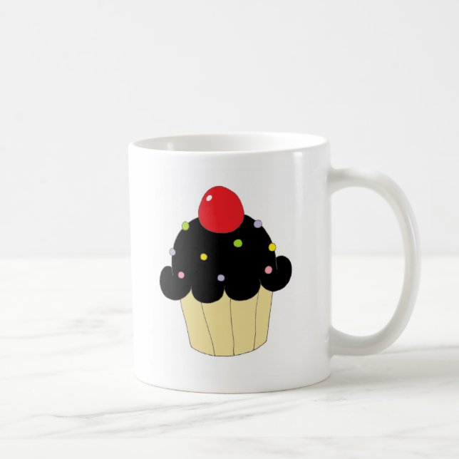 Caneca De Café Cupcake preto (Direita)