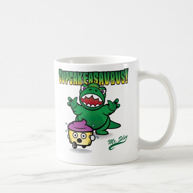 Caneca De Café Cupcakeasaurus! (Direita)