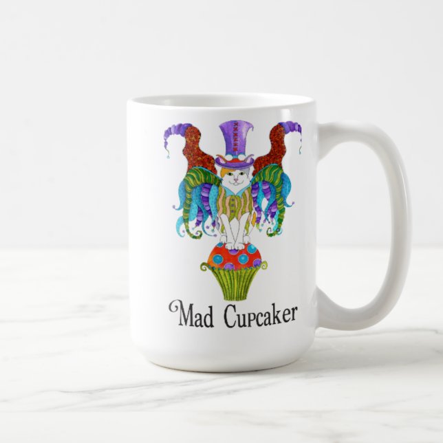 Caneca De Café Cupcaker louco (Direita)
