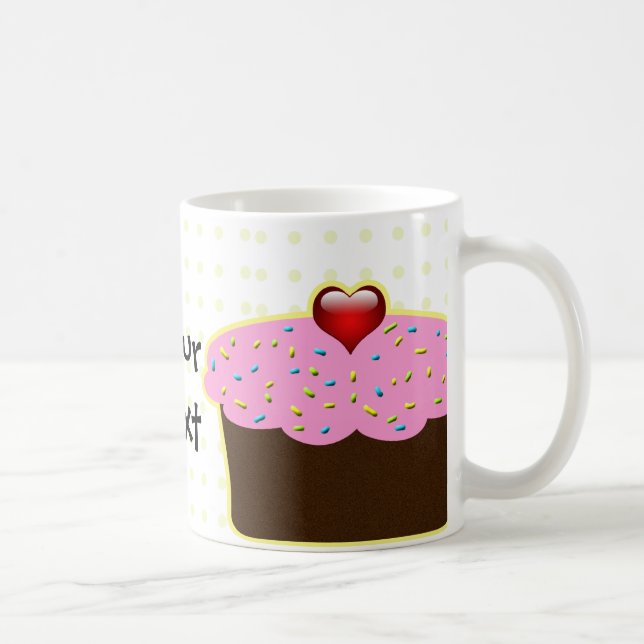 Caneca De Café Cupcakes bonitos (Direita)
