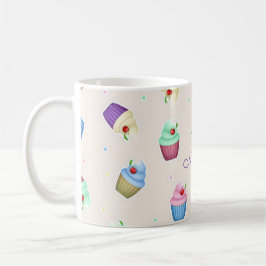 Caneca De Café Cupcakes Coloridos Fofos