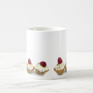 Caneca De Café cupcakes com framboesas
