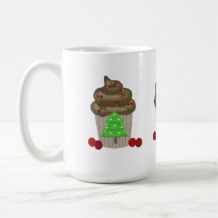 Caneca De Café Cupcakes de Natal sofisticados