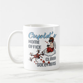 Caneca De Café Cupid’s Home Office, Drone Valentine’s Day