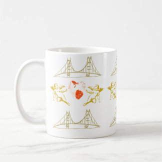 Caneca De Café Cupídeos de Portas do ouro