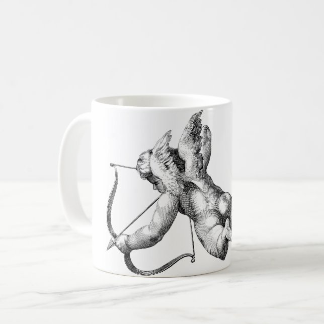 Caneca De Café Cupido Deus do Amor (Frente Esquerda)