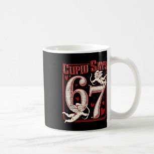 Caneca De Café Cupido Diz 67 Cupido Seis Sete Vale do Amor Engraç