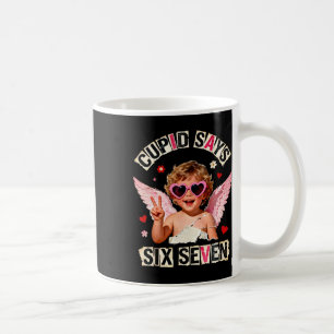 Caneca De Café Cupido Diz Seis Sete 67 Piada do Dia dos Namorados