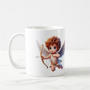 Caneca De Café Cupido em voo