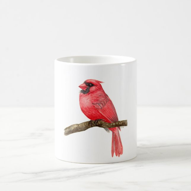 Caneca De Café Cura-d-água de aves cardinhas (Centro)