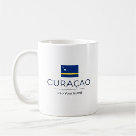 Caneca De Café Curaçao Minimalista | Orgulho Diário